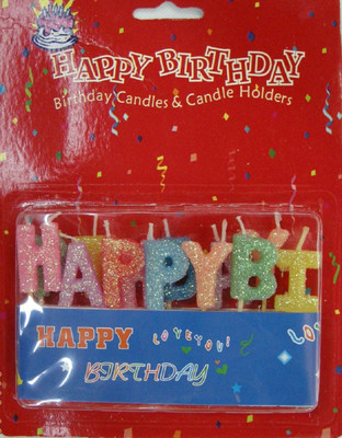 

Yuvraj Creation Happy Birthday Candle 024 Candle(Multicolor, Pack of 1)