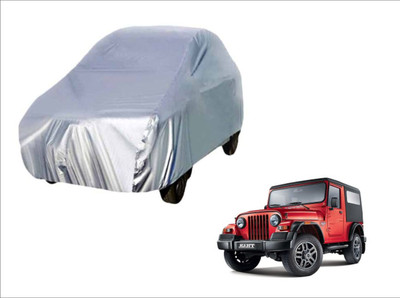 Trigcars Car Cover For Mahindra Thar (Without Mirror Pockets)(Silver, For 2014, 2015, 2016, 2017, 2018 Models)