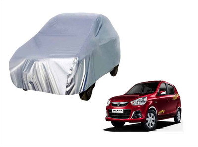 Trigcars Car Cover For Maruti Suzuki Alto K10 (Without Mirror Pockets)(Silver, For 2014, 2015, 2016, 2017, 2018 Models)