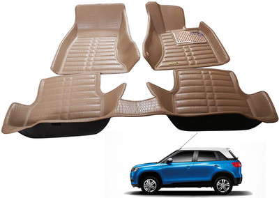 AYW Plastic 5D Mat For  Maruti Suzuki Vitara Brezza(Beige)