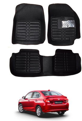 AYW Plastic 5D Mat For  Honda Amaze(Black)