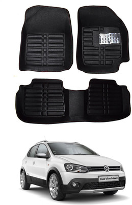 AYW Plastic 5D Mat For  Volkswagen Polo Cross(Black)