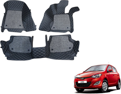 MOCKHE Leatherite 7D Mat For  Hyundai i20(Black)
