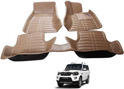 AYW Plastic 5D Mat For  Mahindra New Scorpio(Beige)