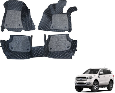 MOCKHE Leatherite 7D Mat For  Ford Endeavour(Black)