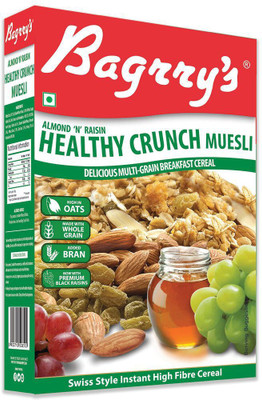 

Bagrry's Almond N Raisin Healthy Crunch Muesli(500 g, Box)