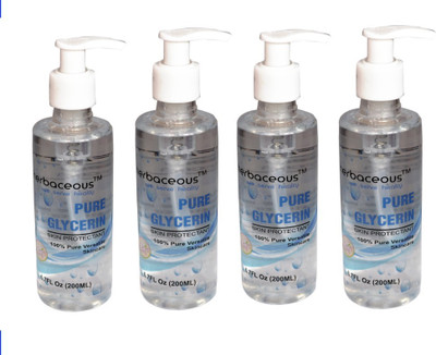 

HERBACEOUS Pure Glycerin (Pack of 4) (200 ml each)(800 ml)