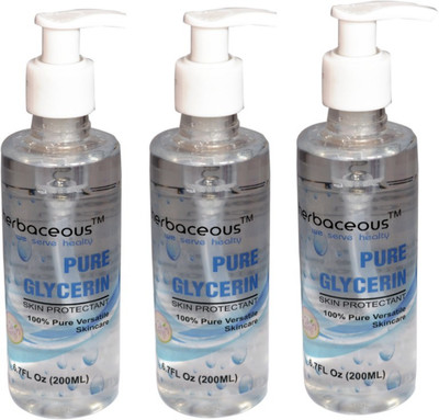 

HERBACEOUS Pure Glycerin (Pack of 3) (200 ml each)(600 ml)
