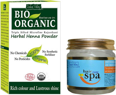 

Indus Valley Herbal Henna Powder with Hair Eaze Spa Combo Pack(Set of 2)
