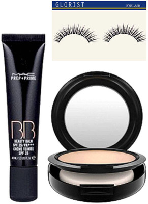 

glorist Eyelashes, Mac prep+prime BB Foundation, compact(Set of 3)
