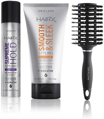 

Oriflame Sweden HairX Hair Styling Combo(Set of 3)