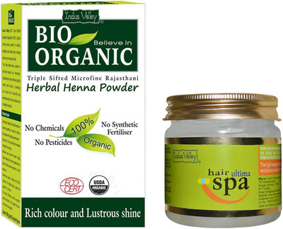

Indus Valley Herbal Henna Powder with Hair Ultima Spa Combo Pack(Set of 2)
