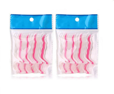 

TASHKURST Dental Floss Toothpick Floss tooth pick - Pack of 2(7.5 cm, Pack of 48)