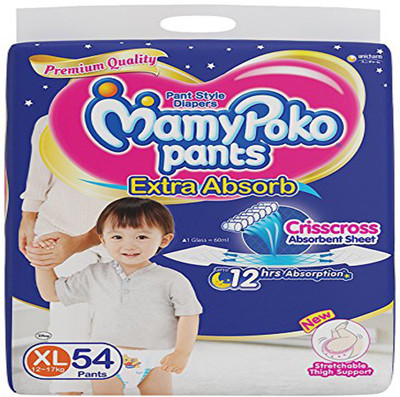 

MamyPoko Extra Pant Diaper - XL 54 (54 pieces) - XL(54 Pieces)