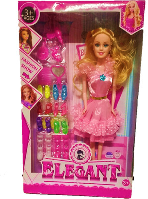 

August fashionable barbie baby doll set for kids with accessories(Multicolor)