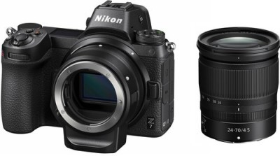 NIKON Z 7 Mirrorless Camera Body + 24-70mm Lens and Mount Adapter(Black)