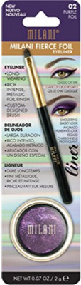 

Milani Fierce Foil Eyeliner, Purple Foil, 0.07 Ounce 14.5 g(Black)