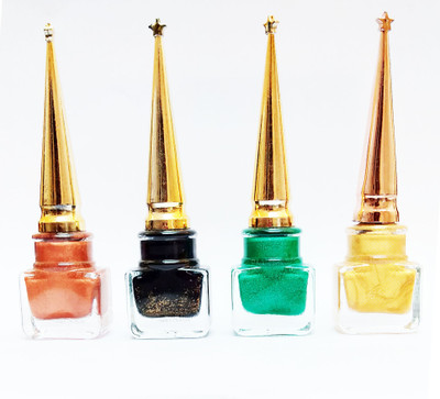 

Make Line Water Proof Glitter Eye Liner Pack Of 4 10(Malticolor)