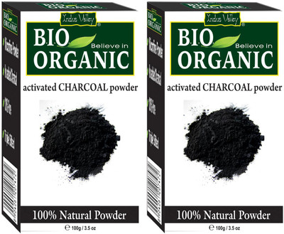 

Indus Valley Bio Organic Activated Charcoal Powder - Twin Pack(200 g)