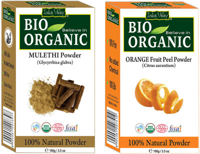 

Indus Valley Organic Mulethi Powder and Orange Peel Powder Combo Kit(200 g)