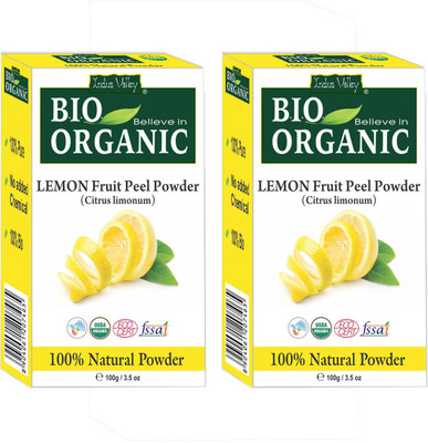 

Indus Valley Pure Organic Lemon Peel Powder - Twin Pack(200 g)