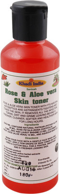 

Khadi India Santosh Herbal Rose & Aloevera skin Toner 210ml(210 ml)