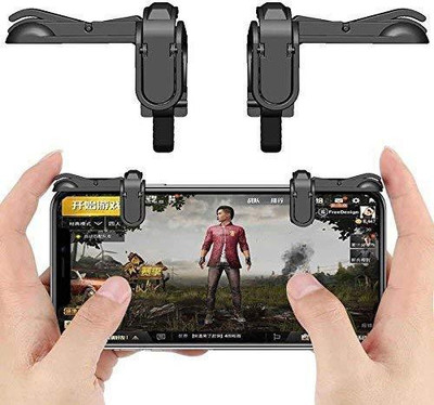 

Blue Birds Games PUBG Controller Mobile Trigger L1R1 Shooter Joystick Gamepad That Works On All The Phones USB Game pad Gaming Accessory Kit(Black, For iOS, Android)