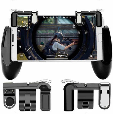 Blue Birds New arrival Pubg Gamepad and Trigger Joystick Fire Button Assist Tool Compatible with All Smartphones Android Mobile Sensitive Shoot/aim Buttons L1 R1 Trigger Mobile Game Controller Gaming Accessory Kit(Black, For Android)