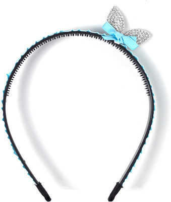 

Golden Peacock Light Blue Kids Rabbit Ears&bowknot Shaped Hair Band Head Band(Blue)