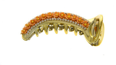 

Anuradha Art Jewellery Party Wear Banana Clip Banana Clip(Orange)