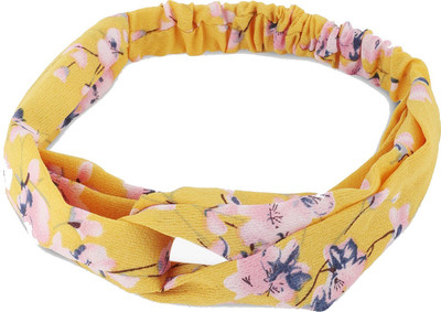 stylefiestafashion Yellow Floral Headwrap Head Band(Yellow)