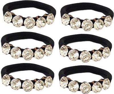 

stripes CRYSTAL RUBBER BAND Rubber Band(Black)