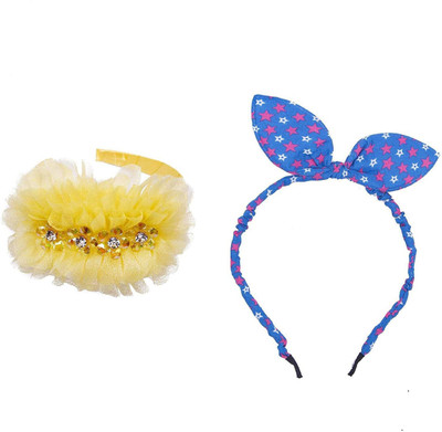 

Chooz Designer Studio Hair Band for Kids Girls Ears Head Band and Ribbons Hair Band (Pack of 2) Head Band, Hair Band(Multicolor)
