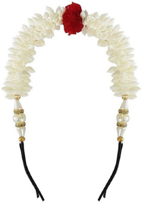 

Vcare Reusable Hair Gajra (Veni) For Any Fancy Look For Women And Girls / South Indain Long White Gajra Accessories Hair Accessory Set (White) Hair Accessory Set (White) Hair Band (White) Head Band(White)