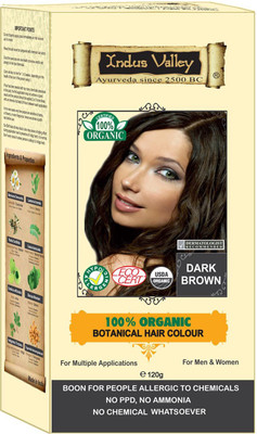 

Indus Valley 100% Organic Botanical Dark Brown safe Hair Color(Dark Brown)