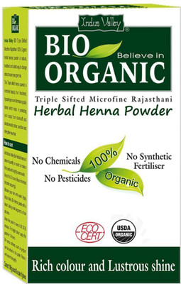 

Indus Valley BIO ORGANIC HERBAL HENNA POWDER Hair Color(HERBAL HENNA POWDER)