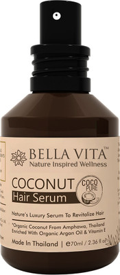 

Bella Vita Organic CocoPure Coconut Hair Serum for Frizzy Hair(70 ml)