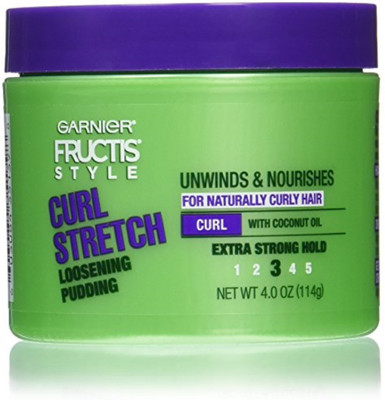 

Garnier Fructis Style Curl Stretch Loosening Pudding, Naturally Curly Hair, 4 oz. Hair Styler(100 ml)