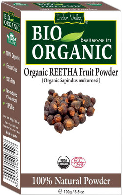 Indus Valley Bio Organic 100% Natural Reetha Powder(100 g)