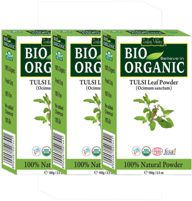 

Indus Valley Bio Organic Pure Herbal Tulsi Powder - Triple Pack(300 g)