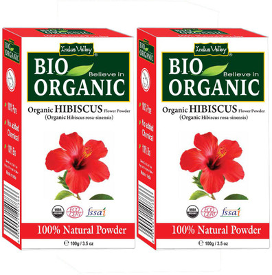 

Indus Valley 100% Organic Hibiscus Powder - Twin Pack(200 g)