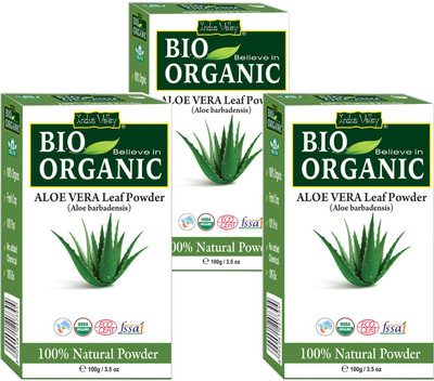 

Indus Valley Bio Organic Natural Aloe Vera Powder - Triple Pack(300 g)