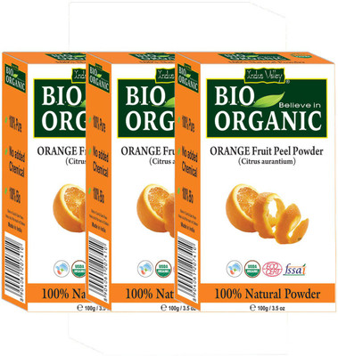 

Indus Valley Bio Organic 100% Herbal Orange Peel Powder - Pack of 3(300 g)