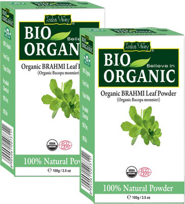 

Indus Valley 100% Natural Bio Organic Brahmi Powder (Set of 2 - 200g)(200 g)