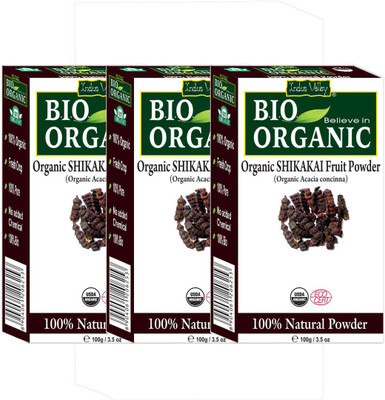 

Indus Valley Bio Organic 100% Herbal Shikakai Powder - Pack of 3(300 g)