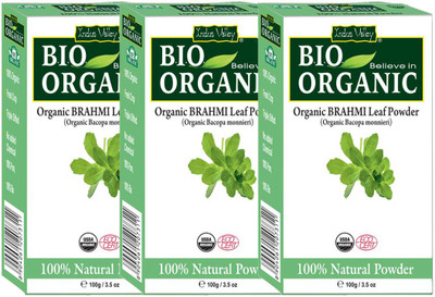 

Indus Valley Bio Organic Herbal Brahmi Powder - Triple Pack(300 g)