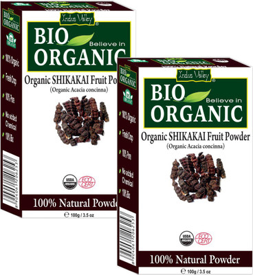 

Indus Valley 100% Natural Bio Organic Shikakai Powder (Set of 2 - 200g)(200 g)