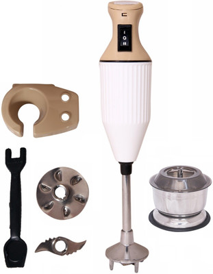 

Four Star FS-022 250 Hand Blender, Chopper, Electric Whisk(White, Grey)