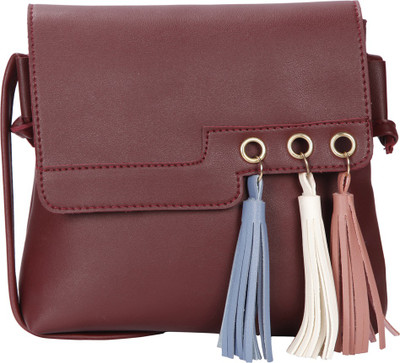 

Bagkok Sling Bag(Maroon)