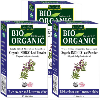 

Indus Valley BIO Organic INDIGO HENNA - Triple Pack(300 g)